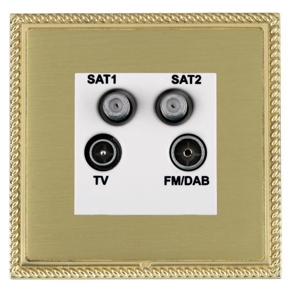 L-Geo CFX PB/SB No-Isolat TV+FM+2XSAT WH
