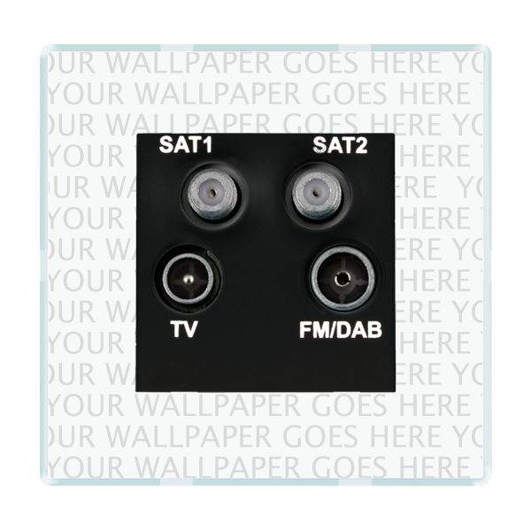 Percept Non-Isolated TV+FM+2XSAT BL