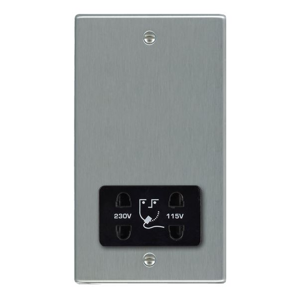 Hart SS Shaver Dual Volt Socket BL