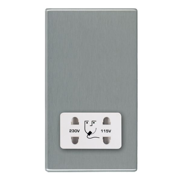 Hart CFX SS Shaver Dual Volt Socket WH
