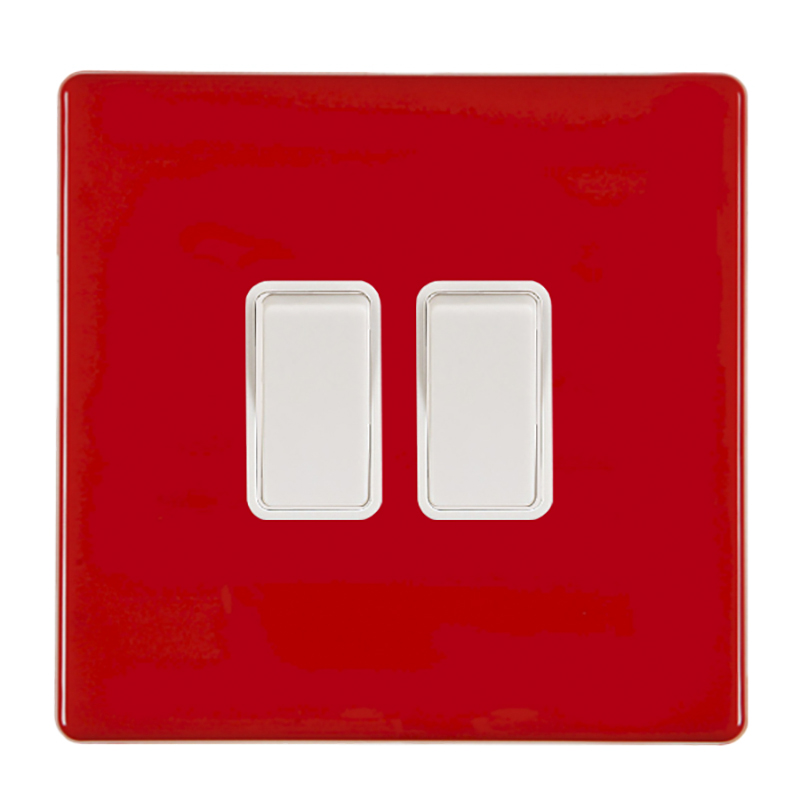 HCFX Col Red 2g 10AX 2 Way Rkr WH/WH