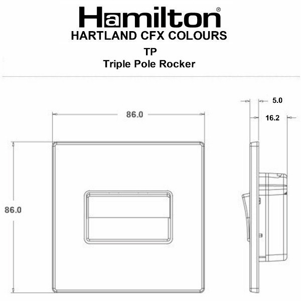 HCFX Col Red 10A Triple Pole Rkr BL/BL - Image 4