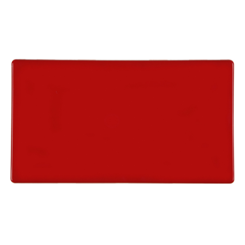 HCFX Col Red Double Blank Plate