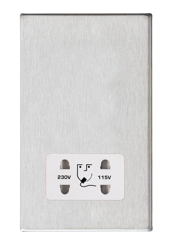 Hart G2 SS Shaver Dual Volt Socket WH
