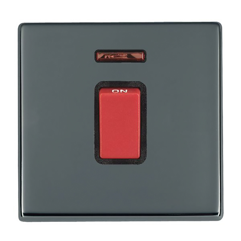 Hart G2 BK 1g 45A Dbl Pole+N Red Rkr/BL