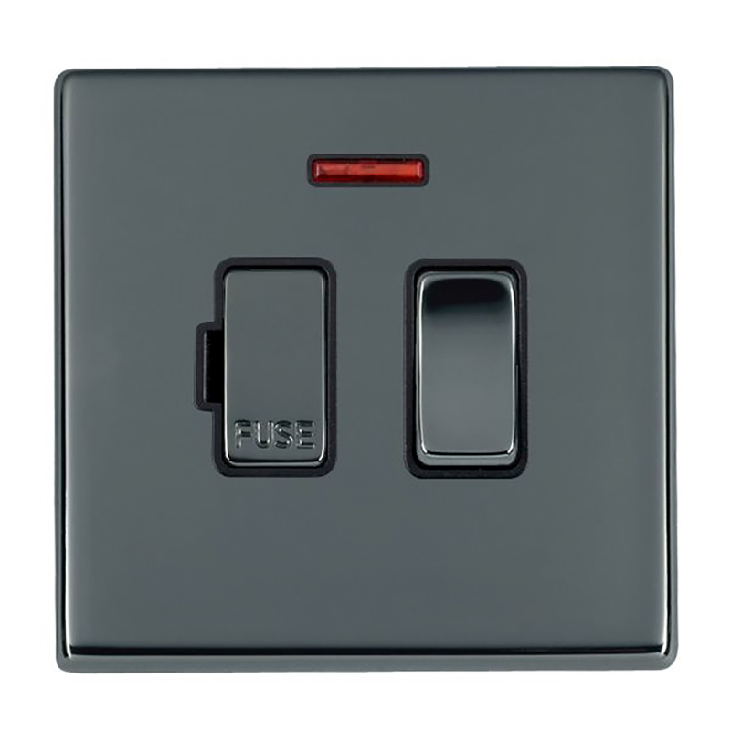 Hart G2 BK 13A DP Fused Spur+N BK/BL