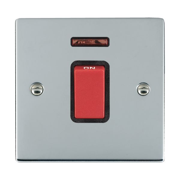 Shr BC 1g 45A Double Pole+N Red Rkr/BL