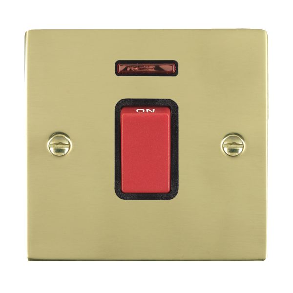 Shr PB 1g 45A Double Pole+N Red Rkr/BL