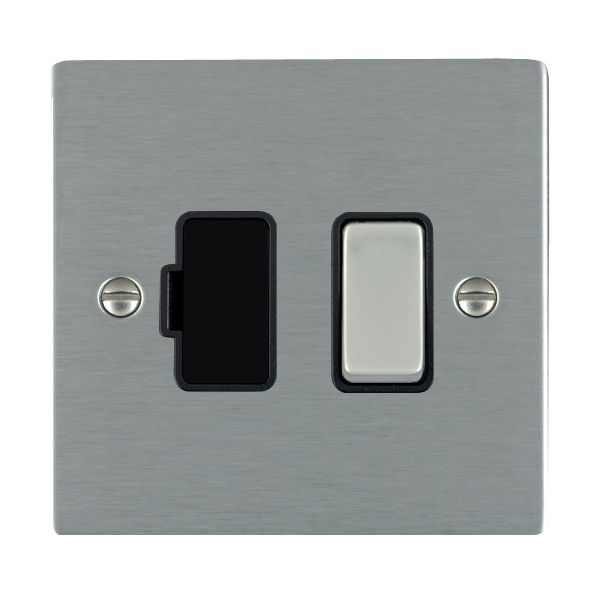 Shr SS 1g 13A DP Fused Spur SS/BL