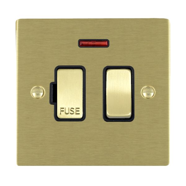 Shr SB 13A DP Fused Spur+N SB/BL