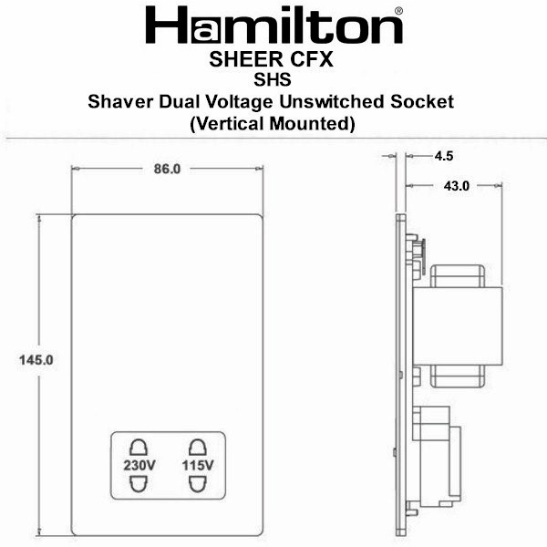 Shr CFX EB Shaver Dual Volt Socket BL - Image 3
