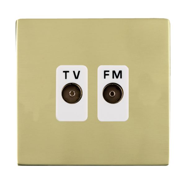 S-CFX PB Isolat TV/FM Diplex 1in/2out WH