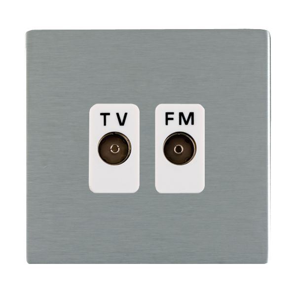 S-CFX SS Isolat TV/FM Diplex 1in/2out WH