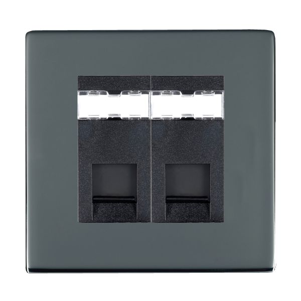 Shr CFX BK 2g RJ45 CAT5E Unshielded BL