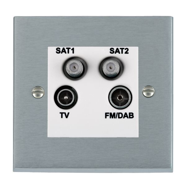 Cher V SC Non-Isolated TV+FM+2XSAT WH