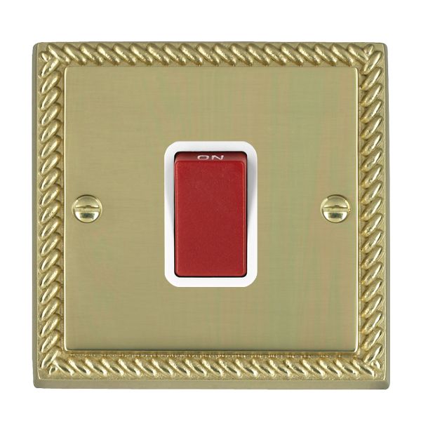 Cher G PB 1g 45A Double Pole Red Rkr/WH