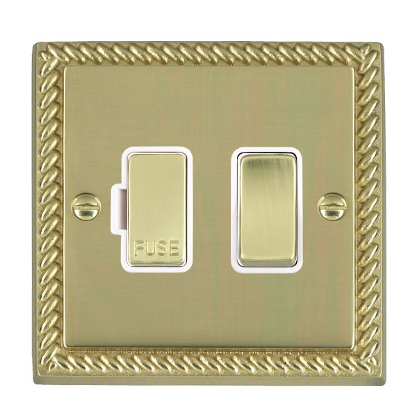 Cher G PB 1g 13A DP Fused Spur PB/WH