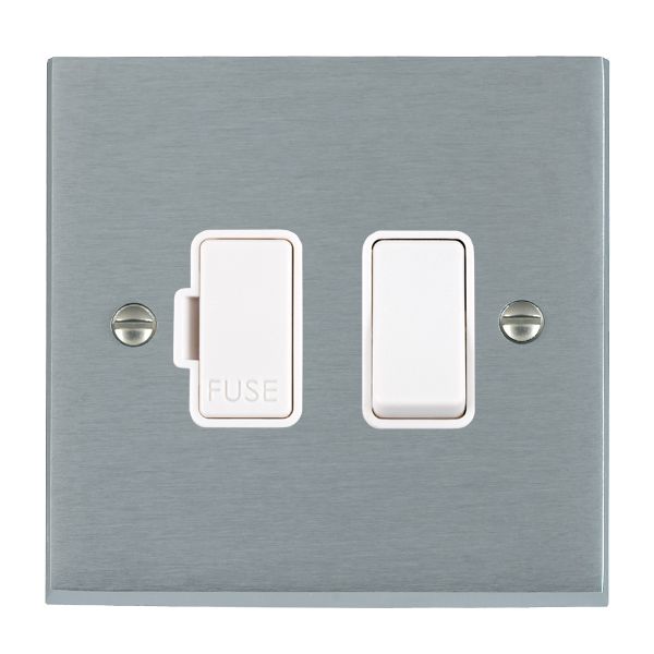 Cher V SC 1g 13A DP Fused Spur WH/WH