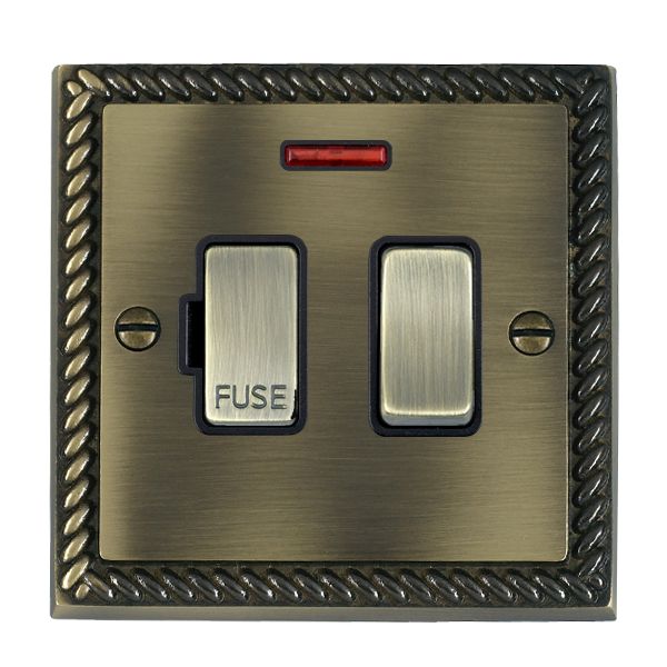 Cher G AB 13A DP Fused Spur+N AB/BL