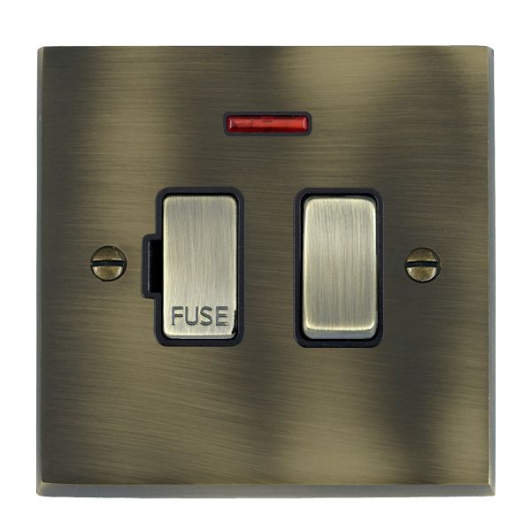 Cher V AB 13A DP Fused Spur+N AB/BL
