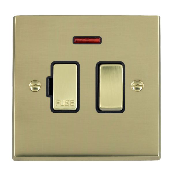 Cher V PB 13A DP Fused Spur+N PB/BL