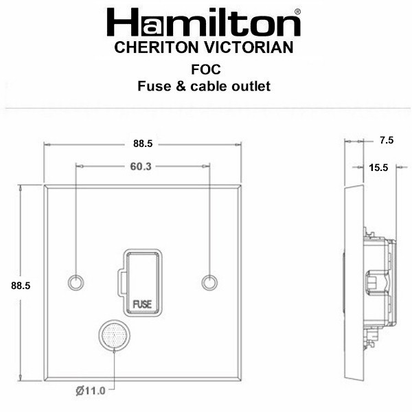 Cher V BC 1g 13A Fuse + CO WH/WH - Image 3