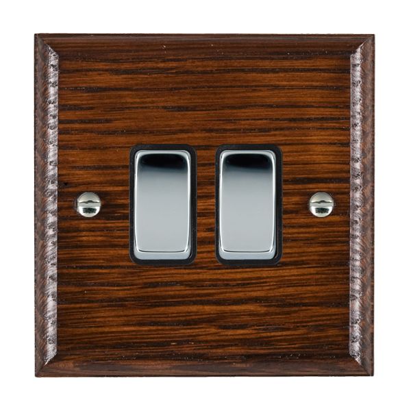 Wood Ovo A/M 2g 10AX 2 Way Rkr BC/BL
