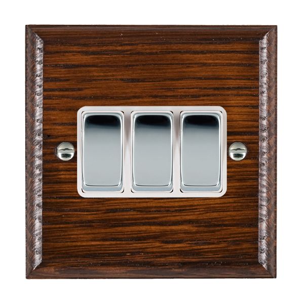 Wood Ovo A/M 3g 10AX 2 Way Rkr BC/WH