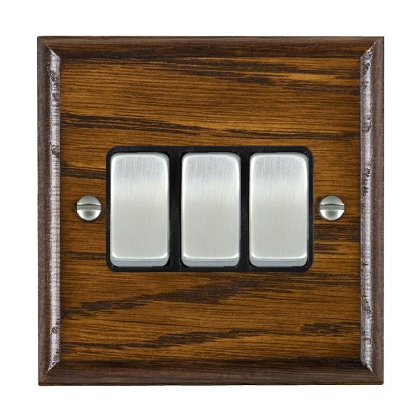 Wood Ovo D/O 3g 10AX 2 Way Rkr SC/BL