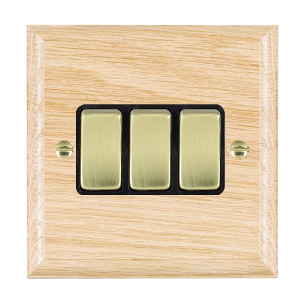 Wood Ovo L/O 3g 10AX 2 Way Rkr PB/BL