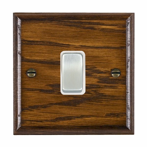 Wood Ovo D/O 1g 10AX Inter Rkr SC/WH