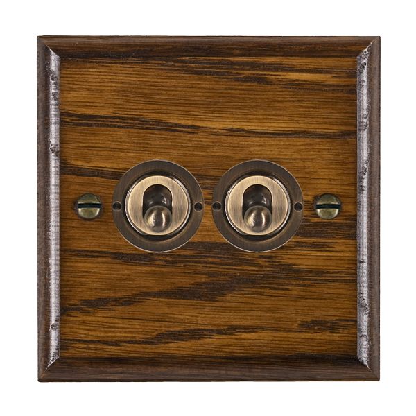 Wood Ovo D/O 2g 20AX 2Way Toggle AB