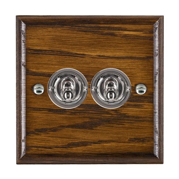 Wood Ovo D/O 2g 20AX 2Way Toggle BC