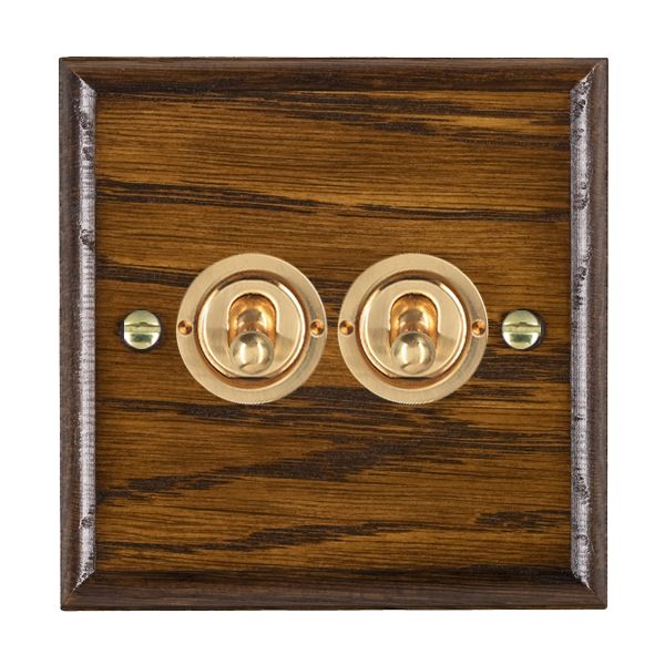Wood Ovo D/O 2g 20AX 2Way Toggle PB
