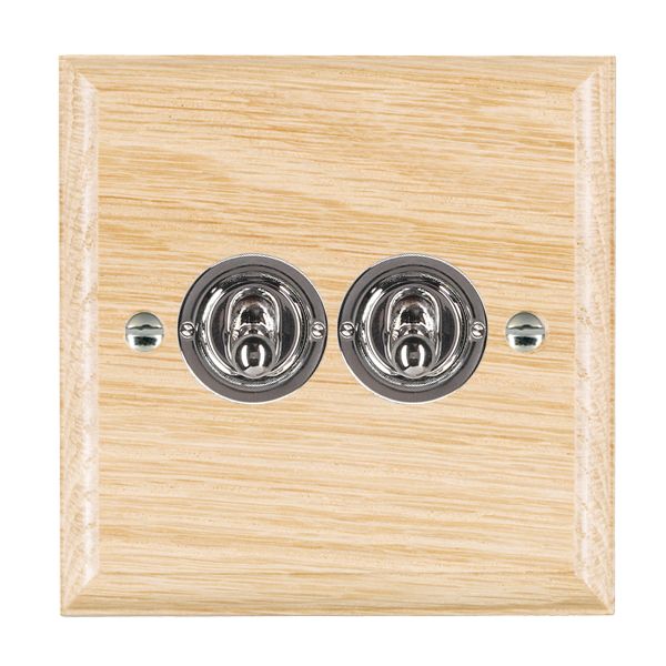 Wood Ovo L/O 2g 20AX 2Way Toggle BC
