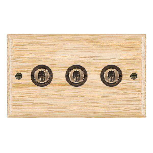 Wood Ovo L/O 3g 20AX 2Way Toggle AB