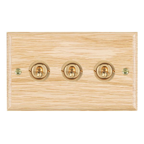 Wood Ovo L/O 3g 20AX 2Way Toggle PB