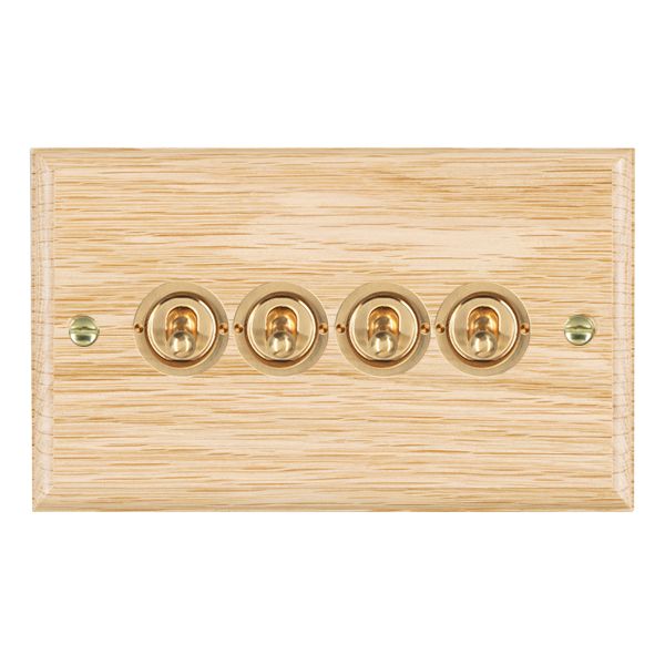 Wood Ovo L/O 4g 20AX 2Way Toggle PB