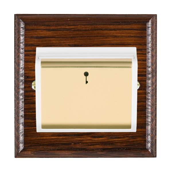Wood Ovo A/M 10A (6AX) Card Swt PB/WH