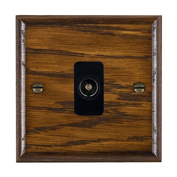 Wood Ovo D/O 1g Isolated TV 1in/1out BL