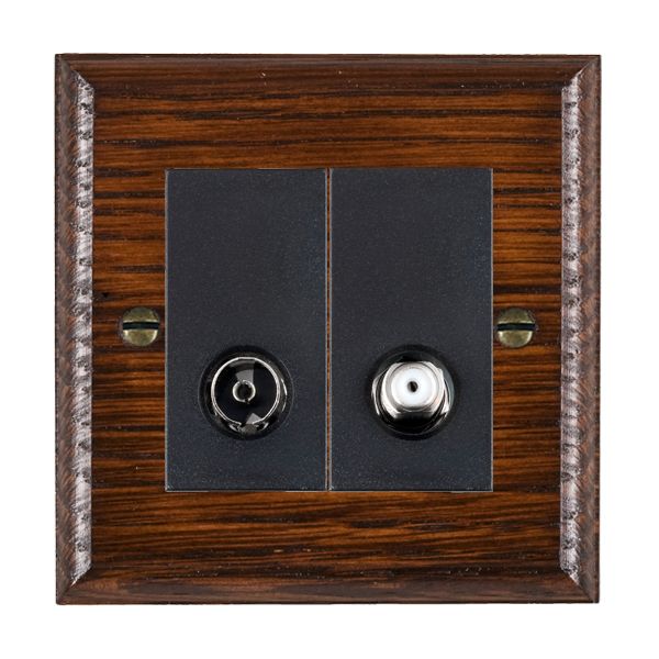 Wood Ovo A/M 2g N-Isol TV+Sat 2in/2 BL