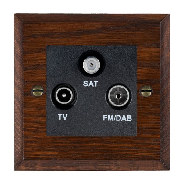 Wood Cha A/M Non-Iso DAB TV+FM+SAT BL