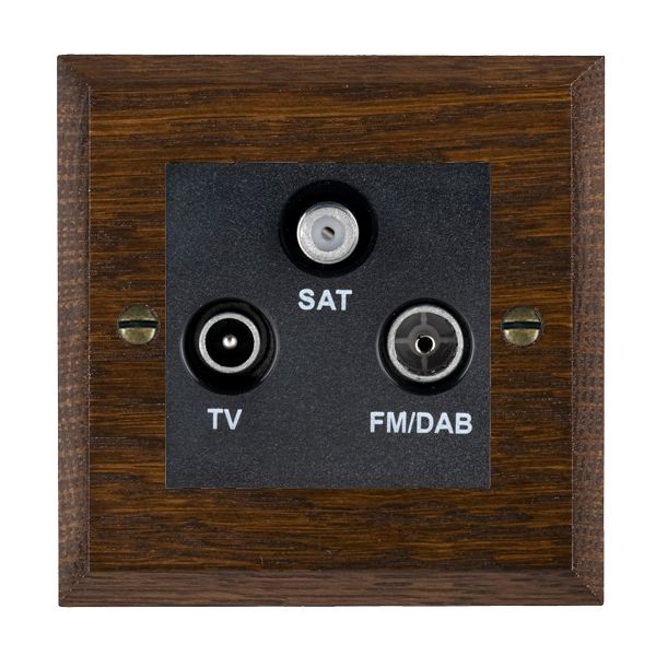 Wood Cha D/O Non-Iso DAB TV+FM+SAT BL