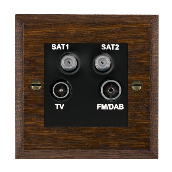 Wood Cha D/O Non-Isolated TV+FM+2XSAT BL