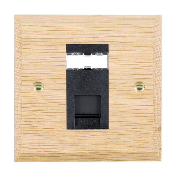 Wood Cha L/O 1g RJ12 Unshielded BL