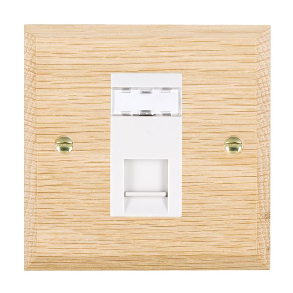 Wood Cha L/O 1g RJ12 Unshielded WH