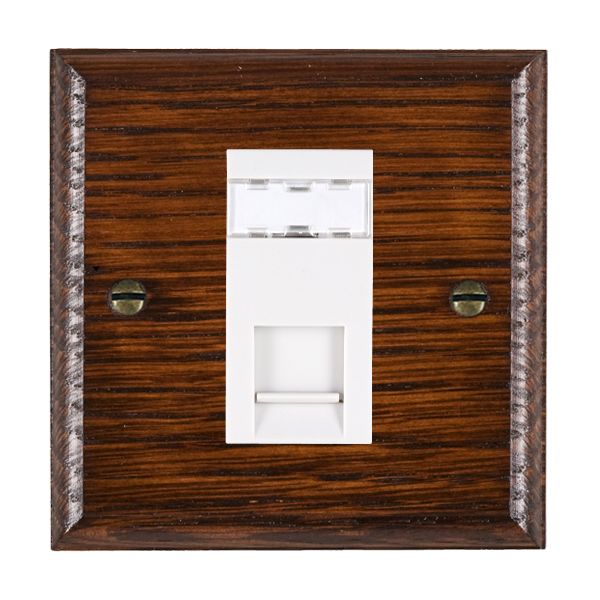 Wood Ovo A/M 1g RJ45 CAT5E Unshield WH