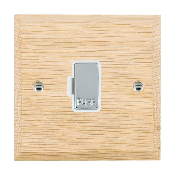 Wood Cha L/O 1g 13A Fuse Only BC/WH