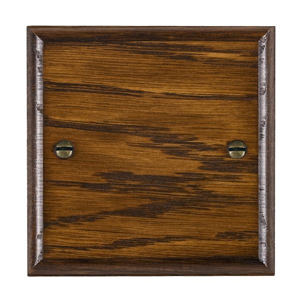 Wood Ovo D/O Single Blank Plate