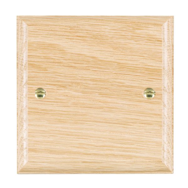 Wood Ovo L/O Single Blank Plate